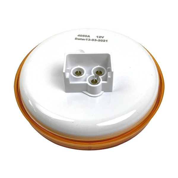 Truck-Lite Signal-Stat, Led, Yellow Round, 24 Diode, Front/Park/Turn, 12V, Pl-3, Bulk 4050A-3 - main